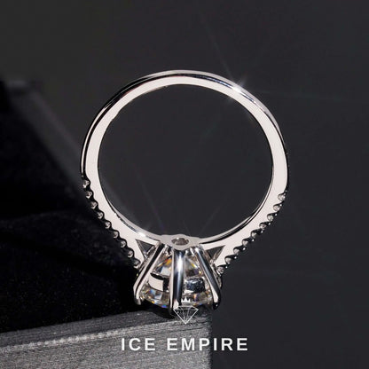 Iced Out Gold Plated Moissanite Wedding Band