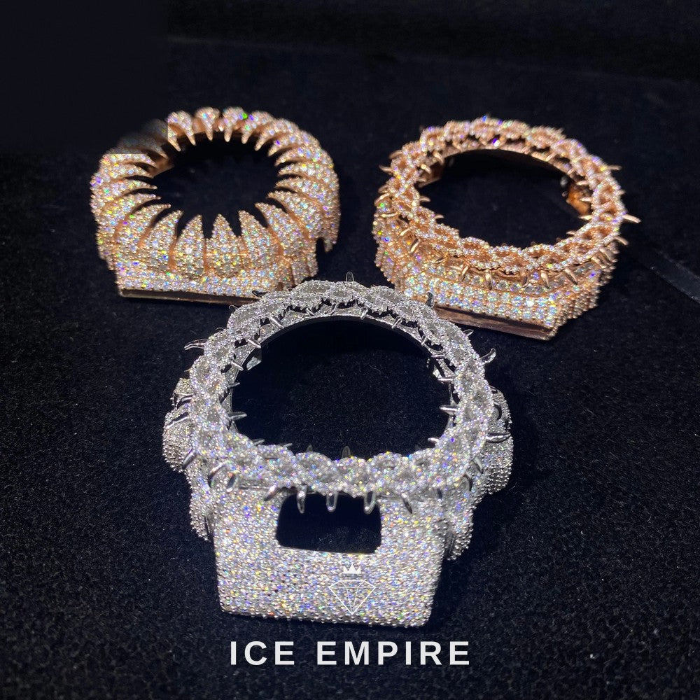 Iced Out 925 Silver Moissanite Watch