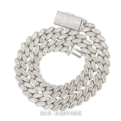 Iced Out Rose Gold Plated Moissanite Cuban Chain