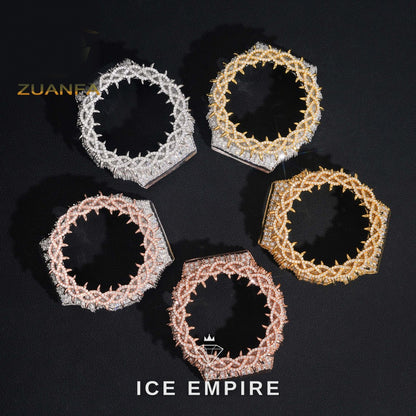 Iced Out 925 Silver Moissanite Watch