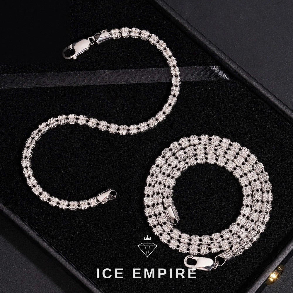 Iced Out Rose Gold Cuban Chain