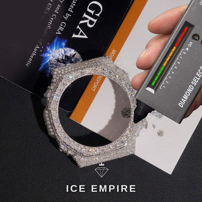 Iced Out Gold Plated Moissanite Watch