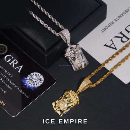 Iced Out 925 Silver Pendant