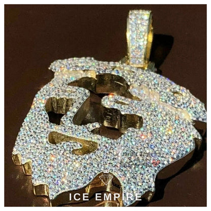 Iced Out 925 Silver Moissanite Pendant