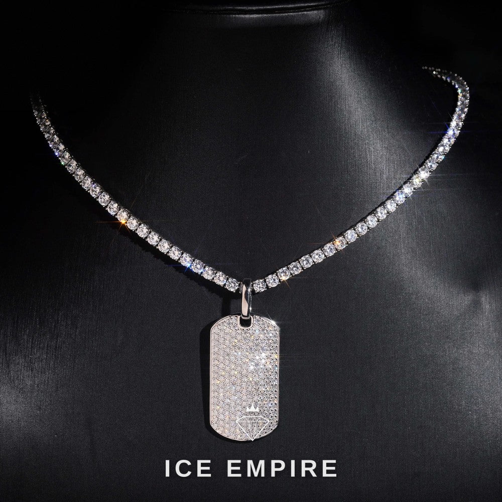 Iced Out 925 Silver Pendant