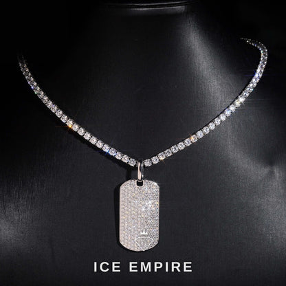 Iced Out 925 Silver Pendant
