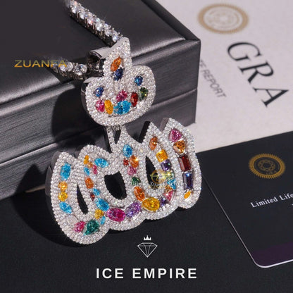 Iced Out 925 Silver Moissanite Pendant