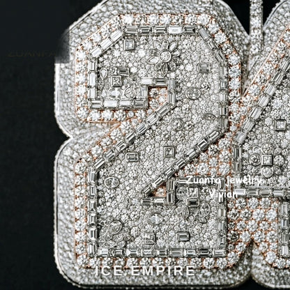 Iced Out 925 Silver Pendant