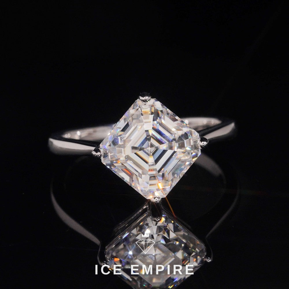 Iced Out Gold Plated Moissanite Wedding Band