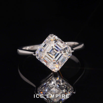 Iced Out Gold Plated Moissanite Wedding Band