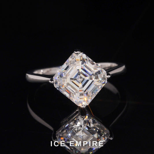 Iced Out Gold Plated Moissanite Wedding Band