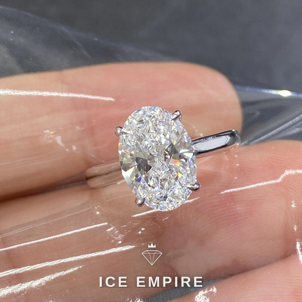 Iced Out Gold Plated Lab Grown Diamond Ring