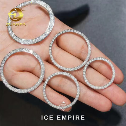 Iced Out 925 Silver Moissanite Watch