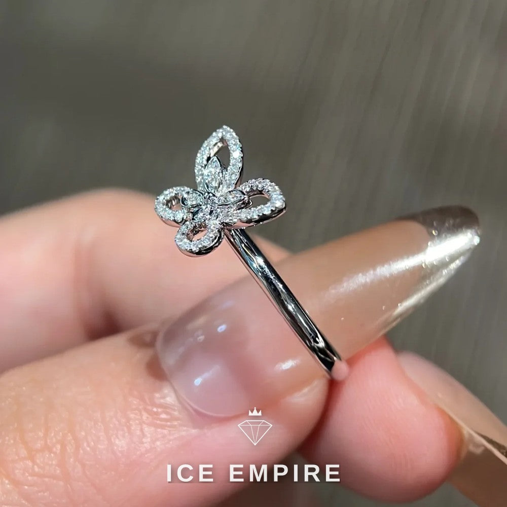 Iced Out 18K Gold Lab Grown Diamond Ring