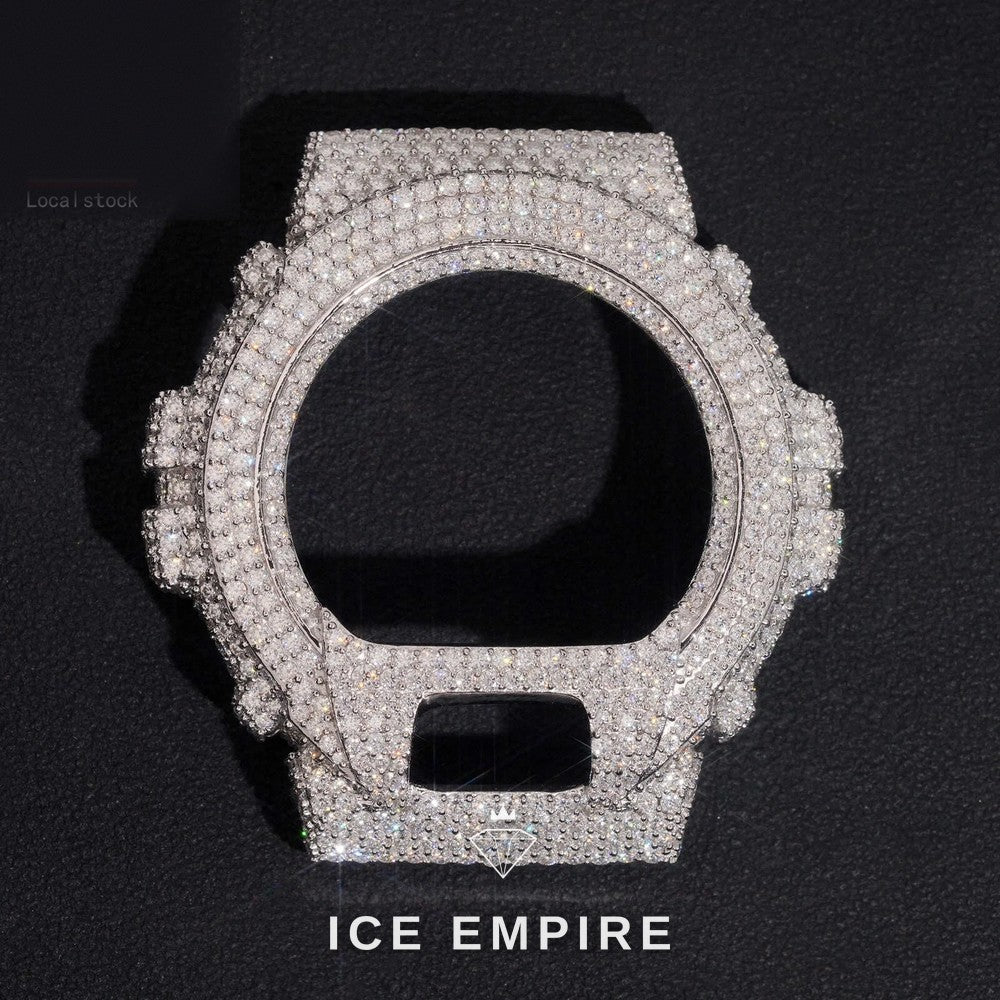 Iced Out Gold Plated Moissanite Watch