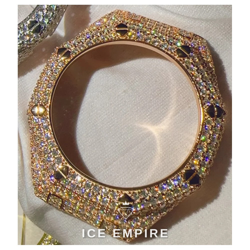 Iced Out 925 Silver Moissanite Watch
