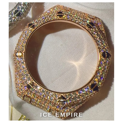 Iced Out 925 Silver Moissanite Watch