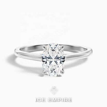 Iced Out Gold Plated Lab Grown Diamond Wedding Band