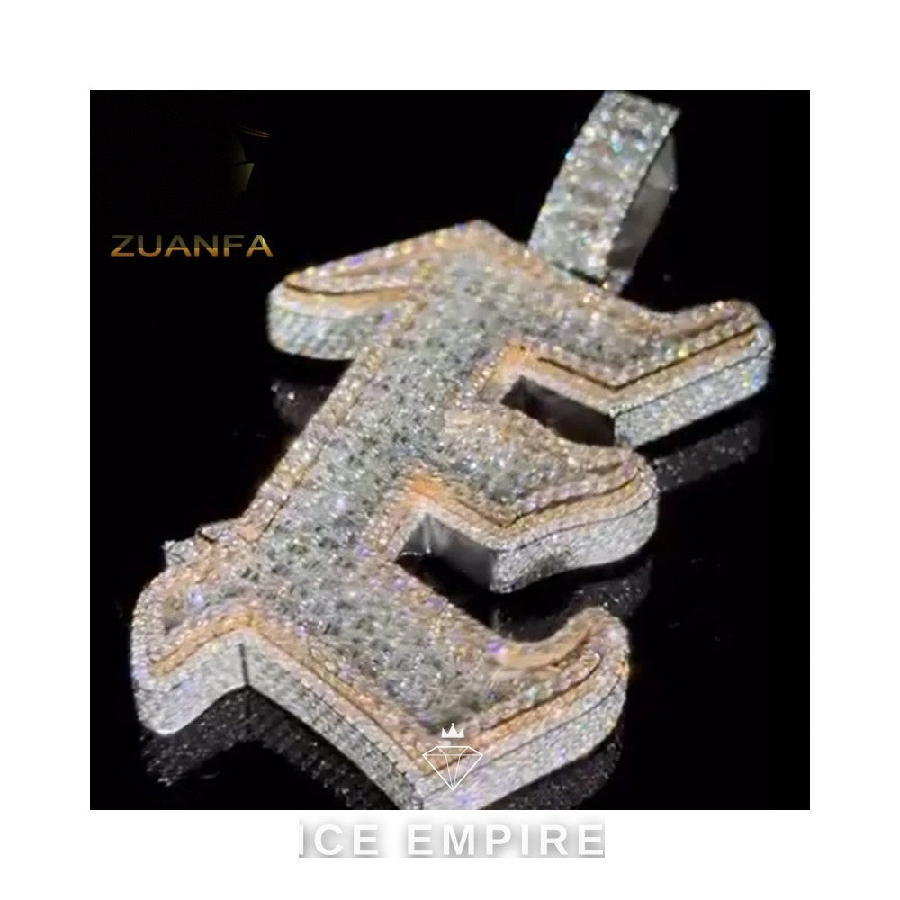Iced Out 925 Silver Moissanite Pendant