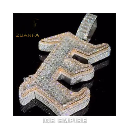 Iced Out 925 Silver Moissanite Pendant