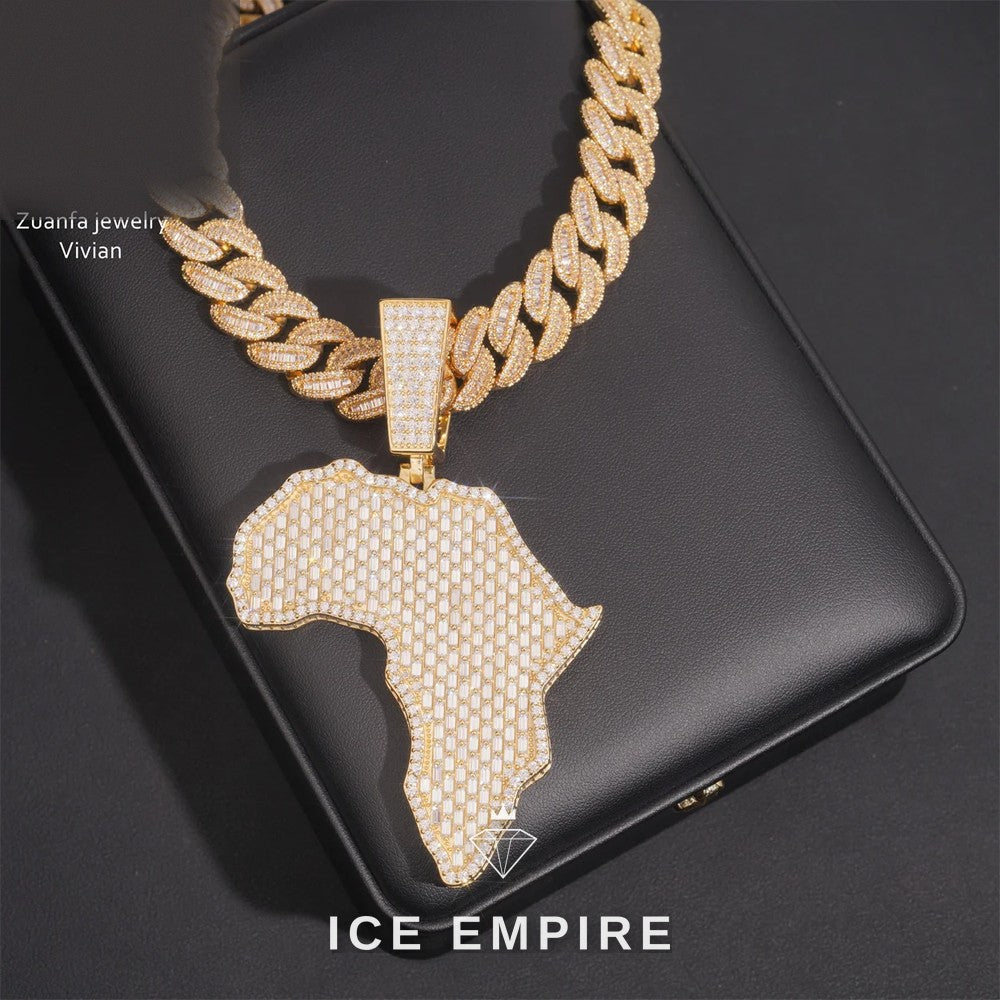 Iced Out 925 Silver Moissanite Pendant