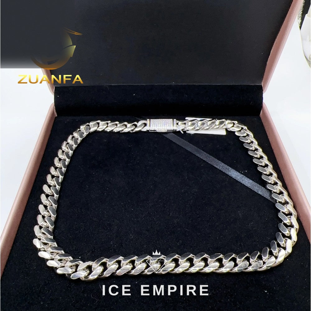 Iced Out Gold Plated Moissanite Cuban Chain