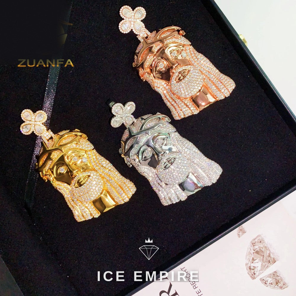 Iced Out 925 Silver Pendant