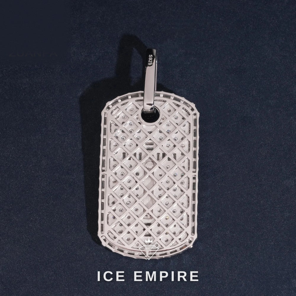 Iced Out 925 Silver Moissanite Pendant