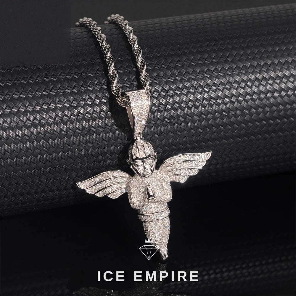 Iced Out Rose Gold Plated Pendant