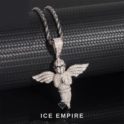 Iced Out Rose Gold Plated Pendant