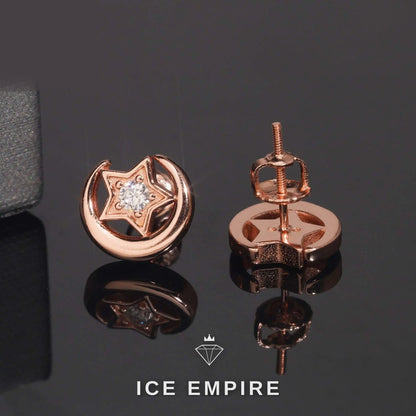 Iced Out 925 Silver Moissanite Earrings
