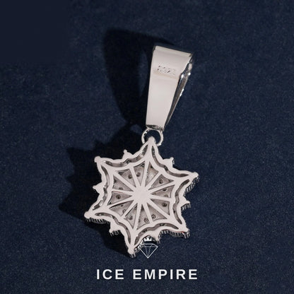 Iced Out Baguette 925 Silver Moissanite Pendant