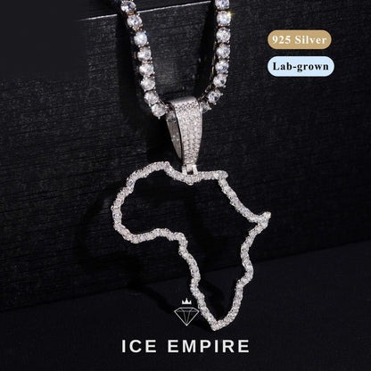 Iced Out Gold Plated Lab Grown Diamond Pendant