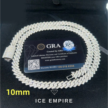 Iced Out Rose Gold Plated Moissanite Cuban Chain