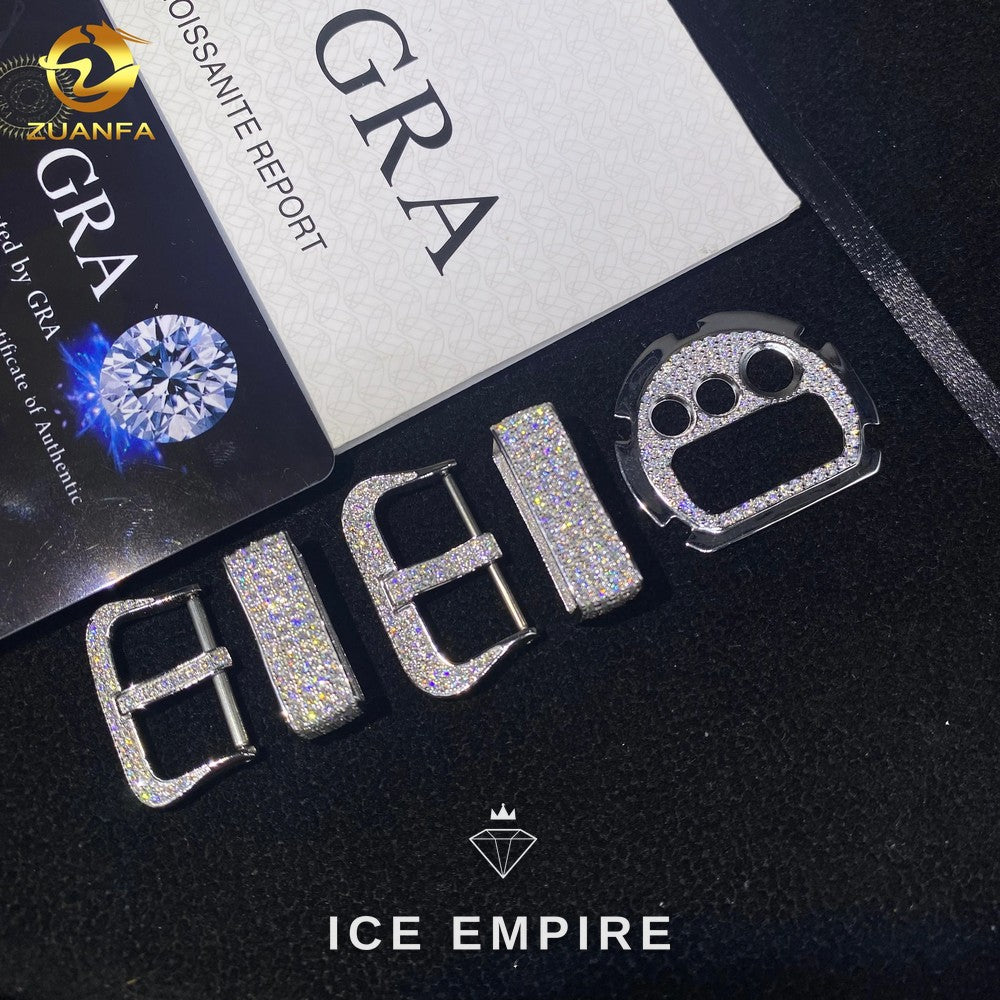 Iced Out 925 Silver Moissanite Watch