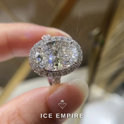 Iced Out 14K Gold Lab Grown Diamond Pendant