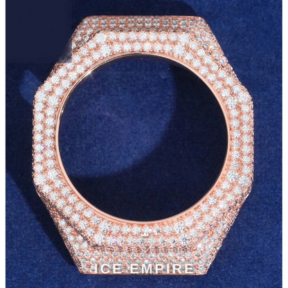 Iced Out 925 Silver Moissanite Watch