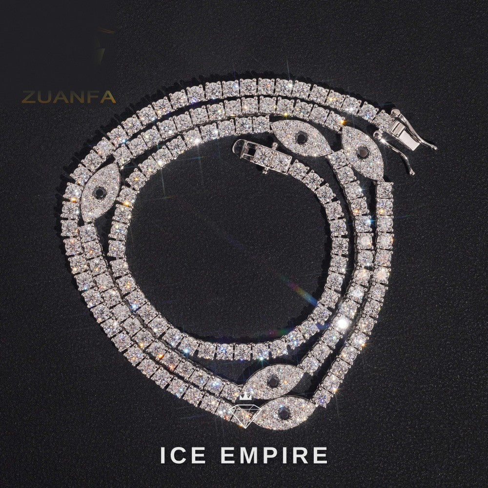 Iced Out Rose Gold Plated Moissanite Cuban Chain