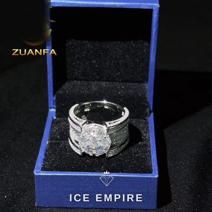 Iced Out Gold Plated Moissanite Cuban Chain