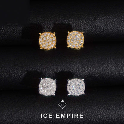 Iced Out Gold Plated Moissanite Earrings