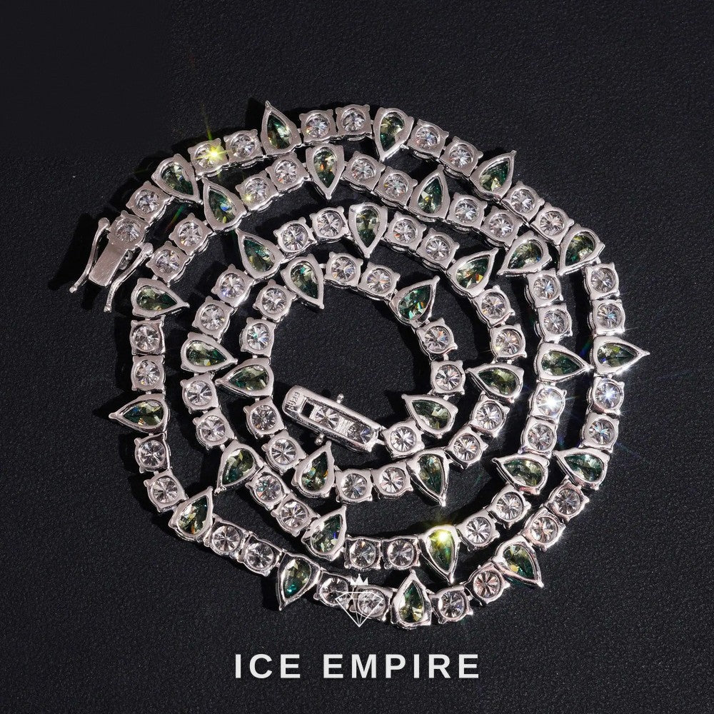 Iced Out Rose Gold Plated Moissanite Cuban Chain
