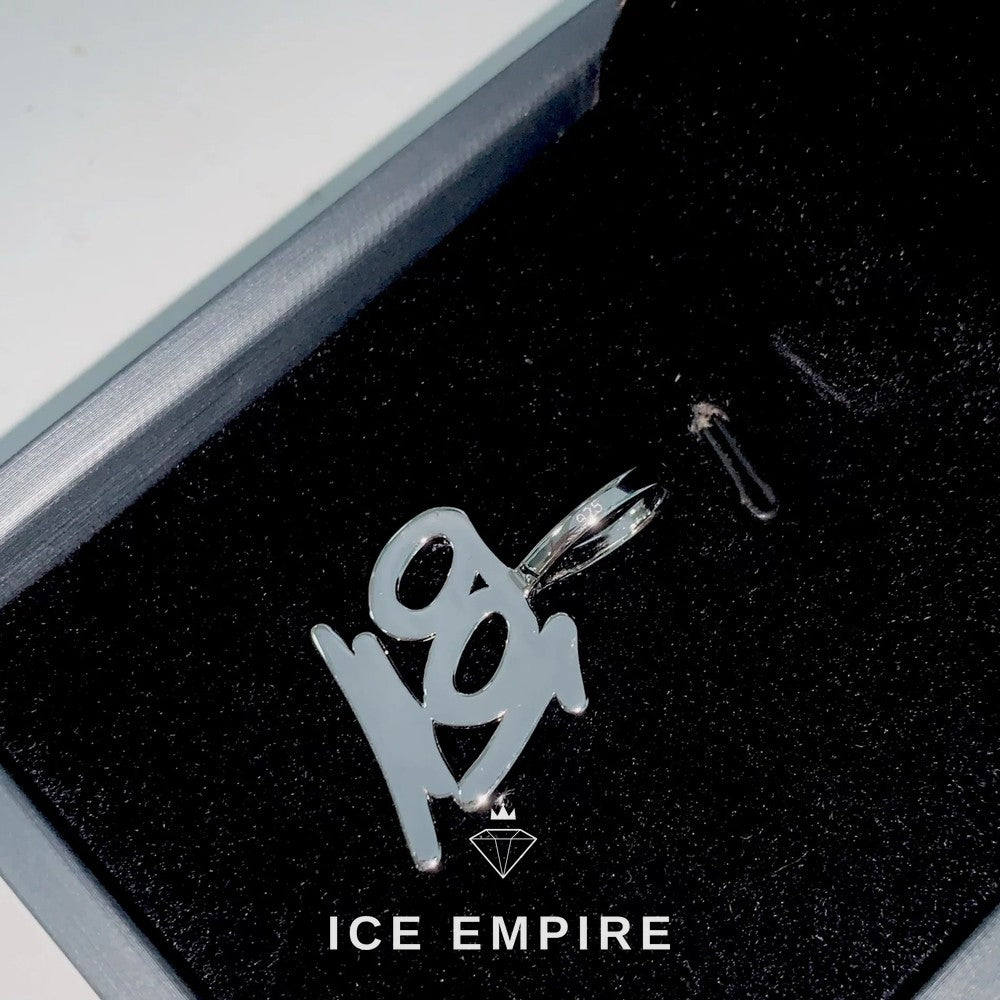 Iced Out Cross Rose Gold Plated Moissanite Pendant